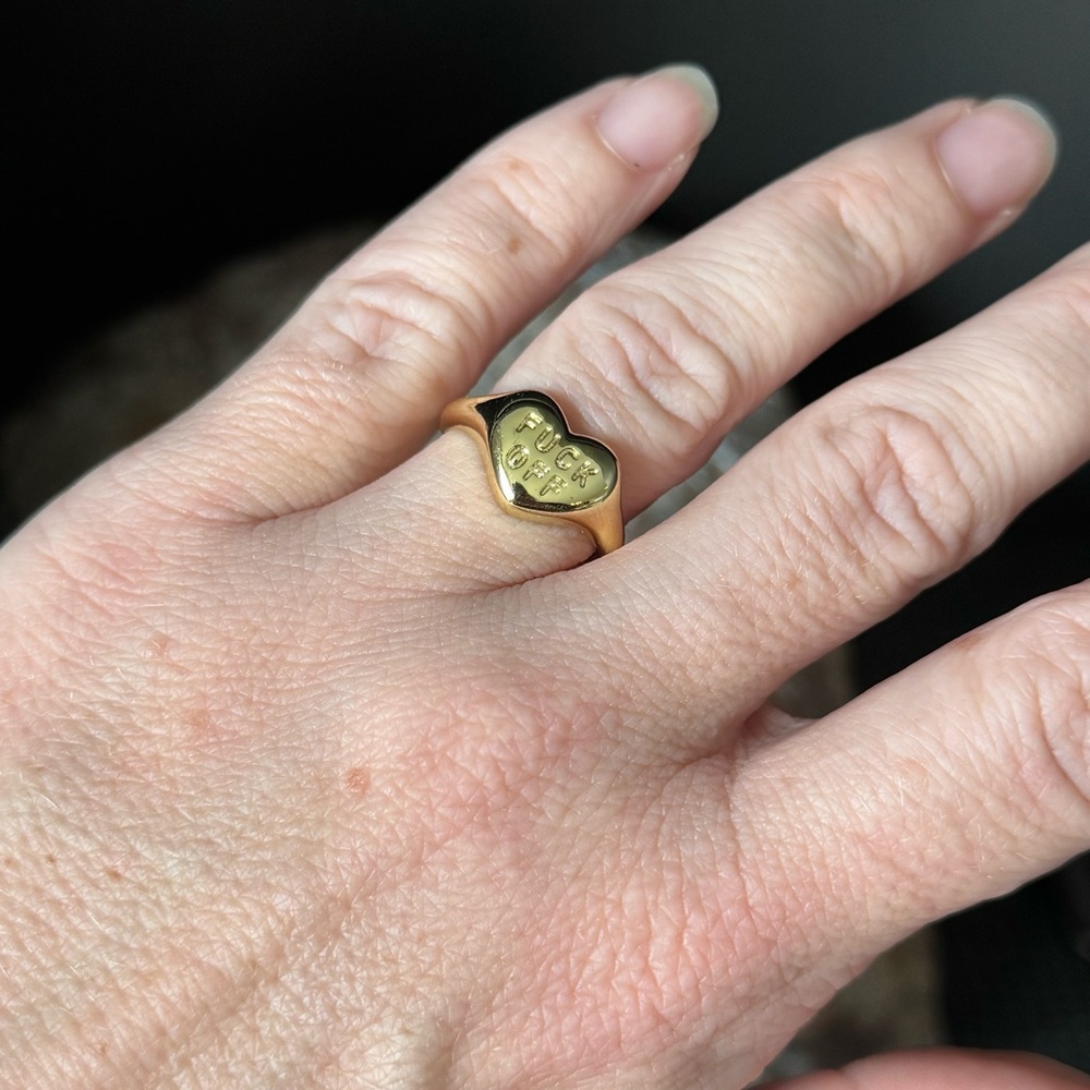 Lovingly “F* Off” Ring - Picture 11 of 11